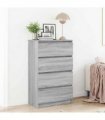 vidaXL Sideboard Grey Sonoma 60x35x98.5 cm Engineered Wood