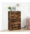 vidaXL Sideboard Smoked Oak 60x35x98.5 cm Engineered Wood