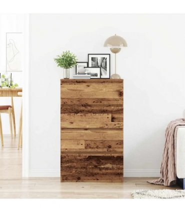 vidaXL Sideboard Old Wood 60x35x98.5 cm Engineered Wood