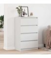 vidaXL Sideboard White 60x35x98.5 cm Engineered Wood