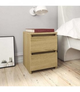 vidaXL Bedside Cabinet Sonoma Oak 30x30x40 cm Engineered Wood