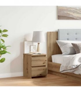 vidaXL Bedside Cabinet Aritisan Oak 30x30x40 cm Engineered Wood — Colour: Artisan oak