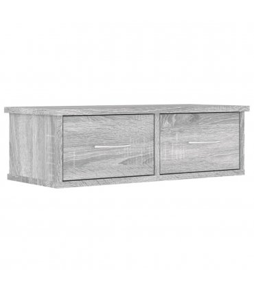 vidaXL Wall Cabinet Grey Sonoma 60x26x18.5 cm Engineered Wood — Size: 60 cm