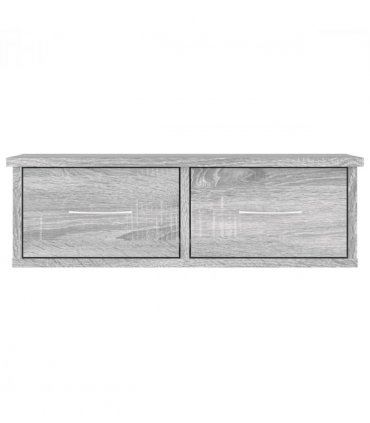 vidaXL Wall Cabinet Grey Sonoma 60x26x18.5 cm Engineered Wood — Size: 60 cm