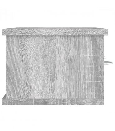 vidaXL Wall Cabinet Grey Sonoma 60x26x18.5 cm Engineered Wood — Size: 60 cm