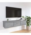 vidaXL Wall Cabinet | Grey sonoma | Engineered wood | Medium | Wall Cabinet — Size: 90 cm