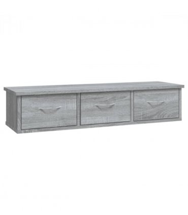 vidaXL Wall Cabinet | Grey sonoma | Engineered wood | Medium | Wall Cabinet — Size: 90 cm