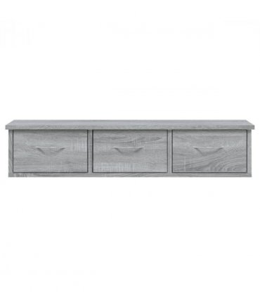 vidaXL Wall Cabinet | Grey sonoma | Engineered wood | Medium | Wall Cabinet — Size: 90 cm
