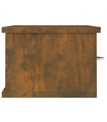 vidaXL Wall Cabinet Smoked Oak 60x26x18.5 cm Engineered Wood — Size: 60 cm