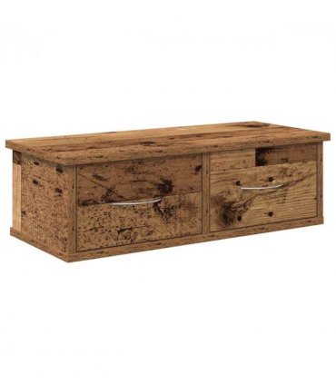 vidaXL Wall Cabinet Old Wood 60x26x18.5 cm Engineered Wood — Size: 60 cm