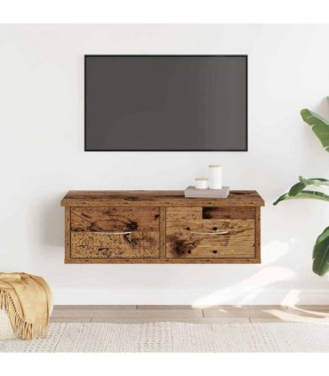 vidaXL Wall Cabinet Old Wood 60x26x18.5 cm Engineered Wood — Size: 60 cm