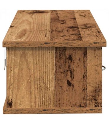 vidaXL Wall Cabinet Old Wood 60x26x18.5 cm Engineered Wood — Size: 60 cm
