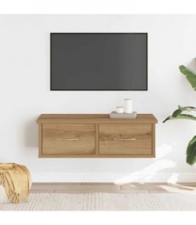 vidaXL Wall Cabinet Artisan Oak 60x26x18.5 cm Engineered Wood — Size: 60 cm