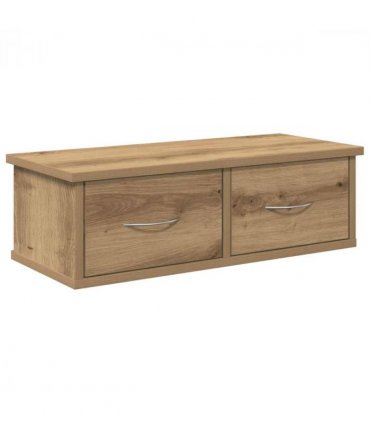 vidaXL Wall Cabinet Artisan Oak 60x26x18.5 cm Engineered Wood — Size: 60 cm