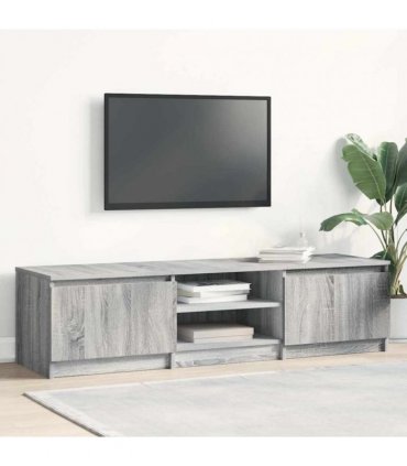 vidaXL TV Cabinet Grey Sonoma 140x40x35.5 cm Engineered Wood