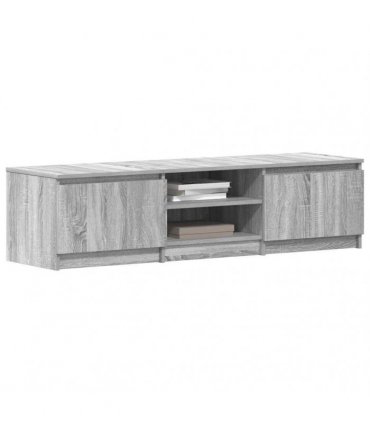 vidaXL TV Cabinet Grey Sonoma 140x40x35.5 cm Engineered Wood