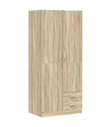 vidaXL Wardrobe Sonoma Oak 80x52x180 cm Engineered Wood