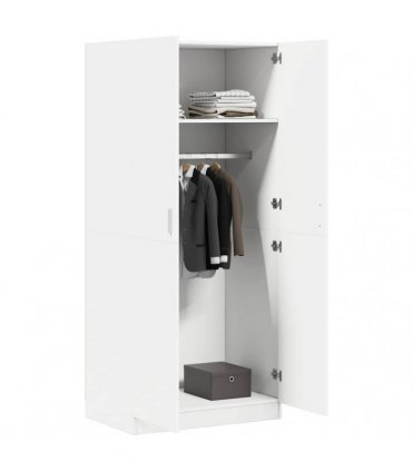 vidaXL Wardrobe White 80x52x180 cm Engineered Wood — V0672023208
