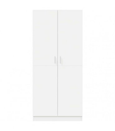 vidaXL Wardrobe White 80x52x180 cm Engineered Wood — V0672023208