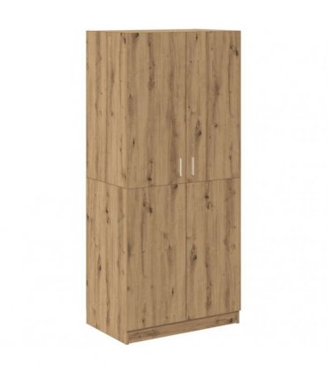 vidaXL Wardrobe Artisan Oak 80x52x180 cm Engineered Wood