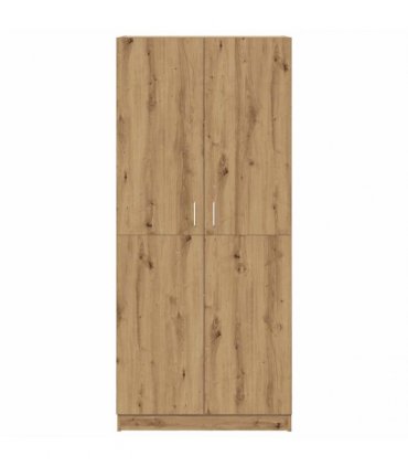 vidaXL Wardrobe Artisan Oak 80x52x180 cm Engineered Wood