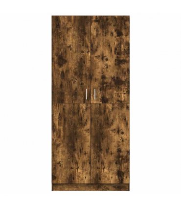 vidaXL Wardrobe Smoked Oak 80x50x180 cm Engineered Wood