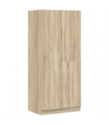 vidaXL Wardrobe Sonoma Oak 80x52x180 cm Engineered Wood — V0672023216