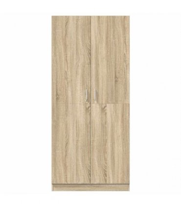 vidaXL Wardrobe Sonoma Oak 80x52x180 cm Engineered Wood — V0672023216