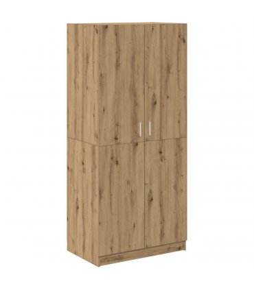 vidaXL Wardrobe Artisan Oak 90x52x200 cm Engineered Wood