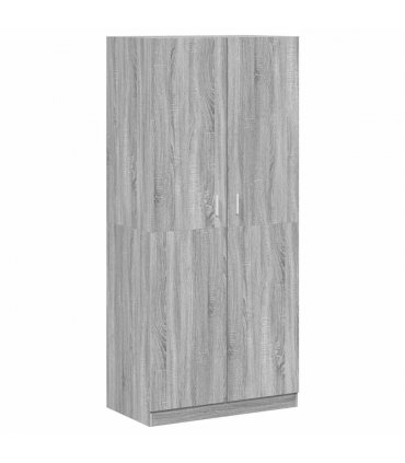 vidaXL Wardrobe Grey Sonoma 90x50x200 cm Engineered Wood