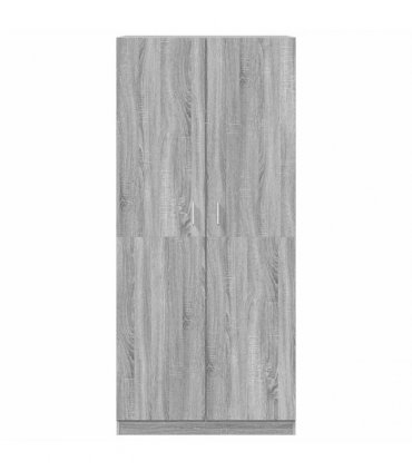 vidaXL Wardrobe Grey Sonoma 90x50x200 cm Engineered Wood