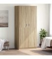 vidaXL Wardrobe Sonoma Oak 90x52x200 cm Engineered Wood