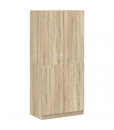 vidaXL Wardrobe Sonoma Oak 90x52x200 cm Engineered Wood