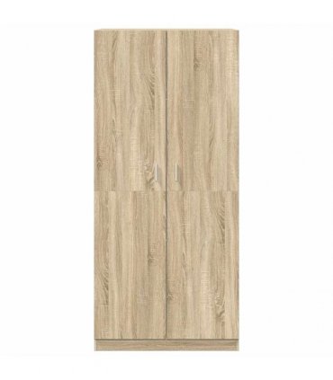 vidaXL Wardrobe Sonoma Oak 90x52x200 cm Engineered Wood