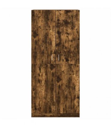 vidaXL Wardrobe Smoked Oak 90x50x200 cm Engineered Wood
