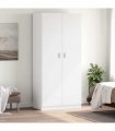 vidaXL Wardrobe White 90x52x200 cm Engineered Wood