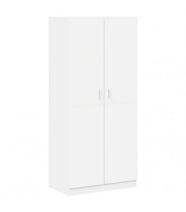 vidaXL Wardrobe White 90x52x200 cm Engineered Wood