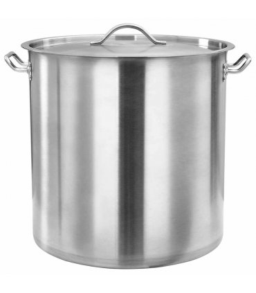 vidaXL Stock Pot 71 L 45x45 cm Stainless Steel — Size: 45 x 45 cm (71 l)