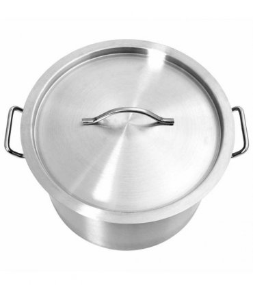 vidaXL Stock Pot 32 L 40x26 cm Stainless Steel — Size: 40 x 26 cm (32 l)