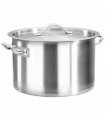 vidaXL Stock Pot 24 L 36x24 cm Stainless Steel — Size: 36 x 24 cm (24 l)