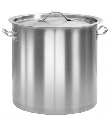 vidaXL Stock Pot 26 L 32x32 cm Stainless Steel — Size: 32 x 32 cm (26 l)