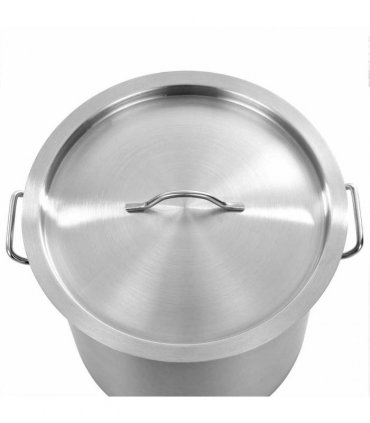 vidaXL Stock Pot 26 L 32x32 cm Stainless Steel — Size: 32 x 32 cm (26 l)