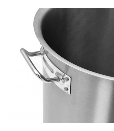 vidaXL Stock Pot 50 L 40x40 cm Stainless Steel — Size: 40 x 40 cm (50 l)