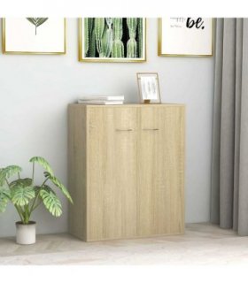 vidaXL Sideboard Sonoma Oak 60x30x75 cm Engineered Wood