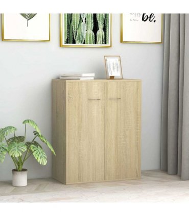 vidaXL Sideboard Sonoma Oak 60x30x75 cm Engineered Wood