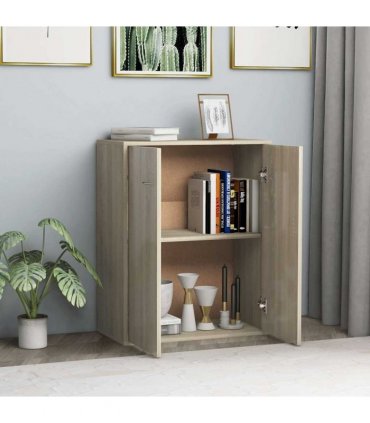 vidaXL Sideboard Sonoma Oak 60x30x75 cm Engineered Wood
