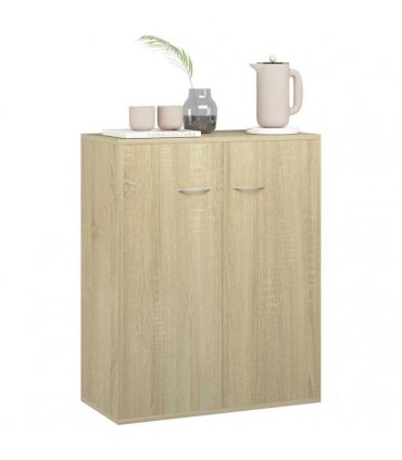 vidaXL Sideboard Sonoma Oak 60x30x75 cm Engineered Wood