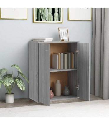 vidaXL Sideboard Grey Sonoma 60x30x75 cm Engineered Wood