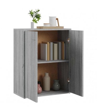 vidaXL Sideboard Grey Sonoma 60x30x75 cm Engineered Wood