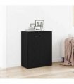 vidaXL Sideboard Black Oak 60x30x75 cm Engineered Wood